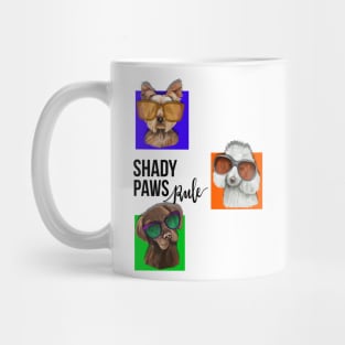 Shady Paws Rule Dog Mug